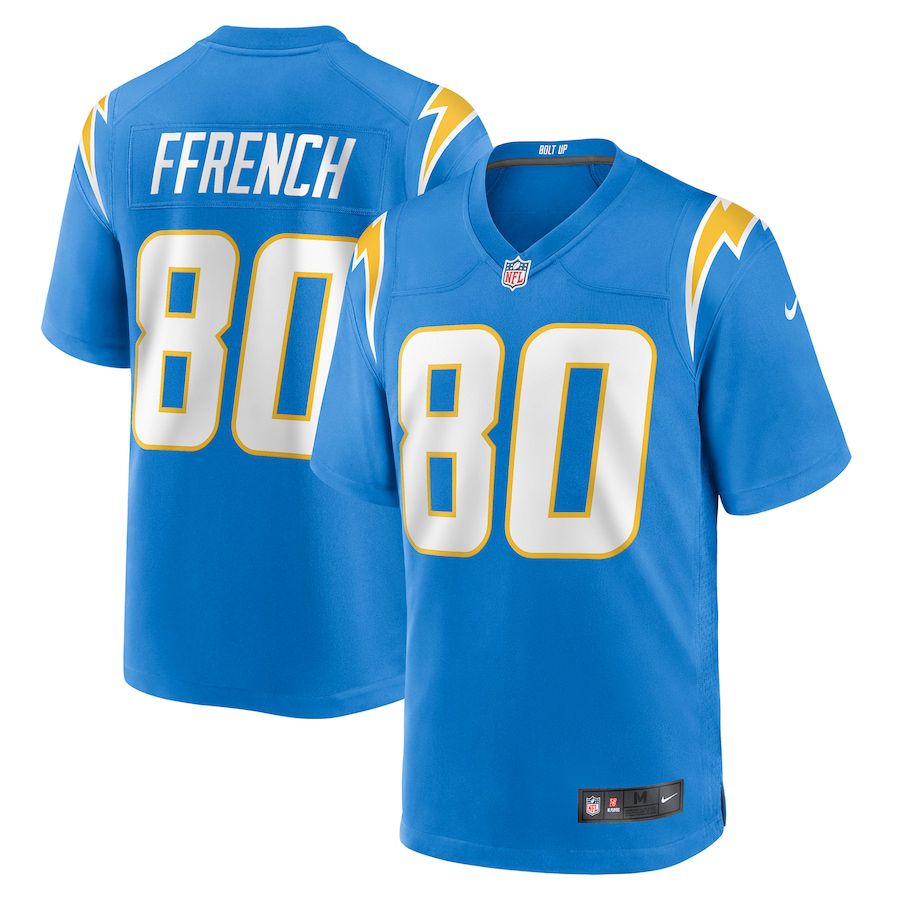 Men Los Angeles Chargers #80 Maurice Ffrench Nike Powder Blue Game NFL Jersey